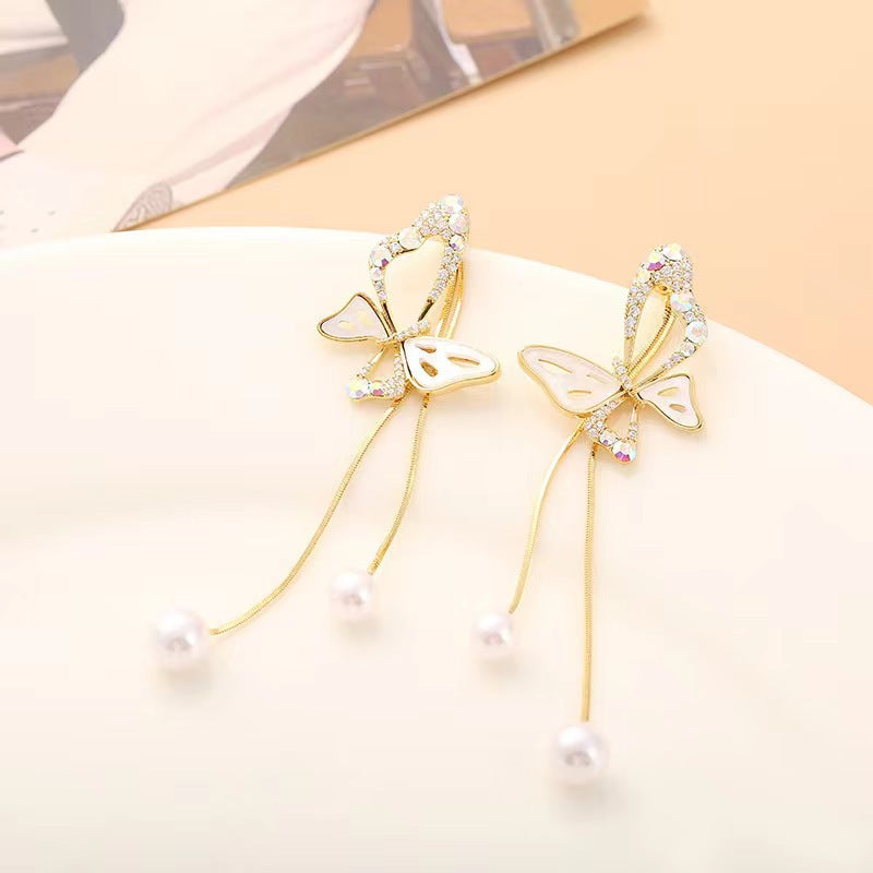 Trendy butterfly earrings