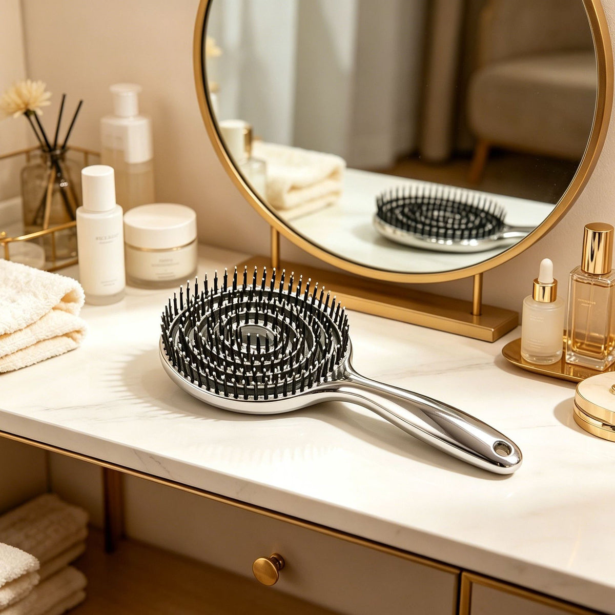 🔥Anti-Static Hollow Round Brush