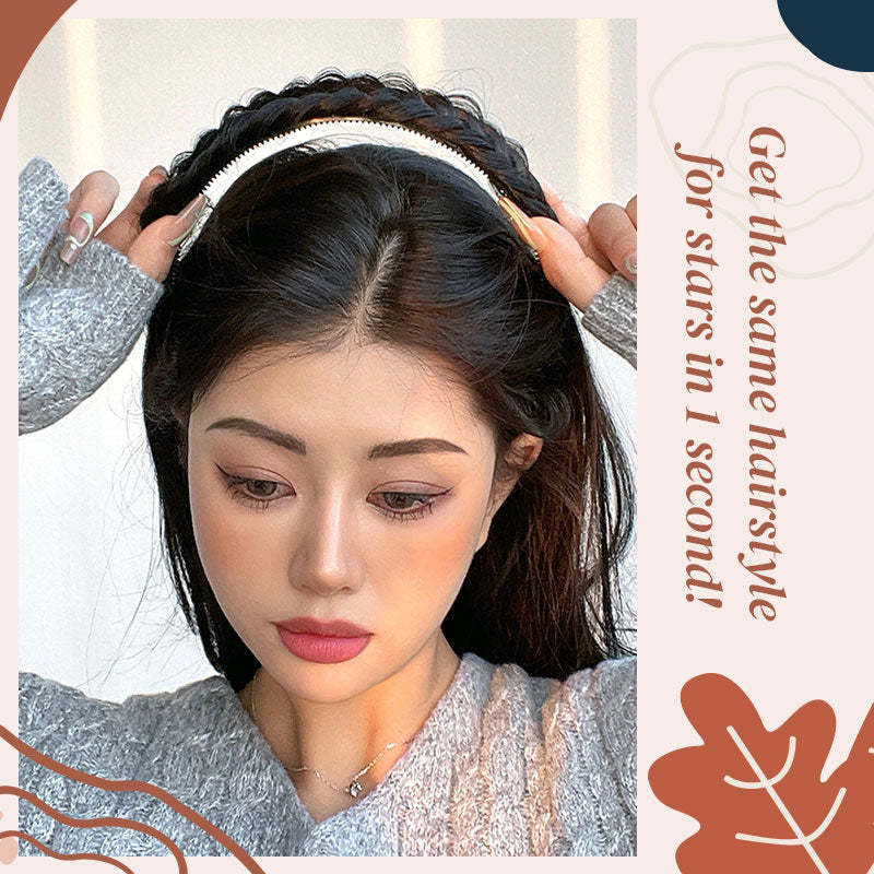 FLUFFY FISHBONE WIG HEADBAND(50% OFF)