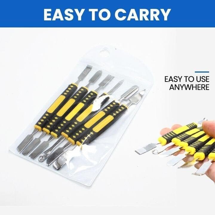 Double-headed metal crowbar 6-piece set