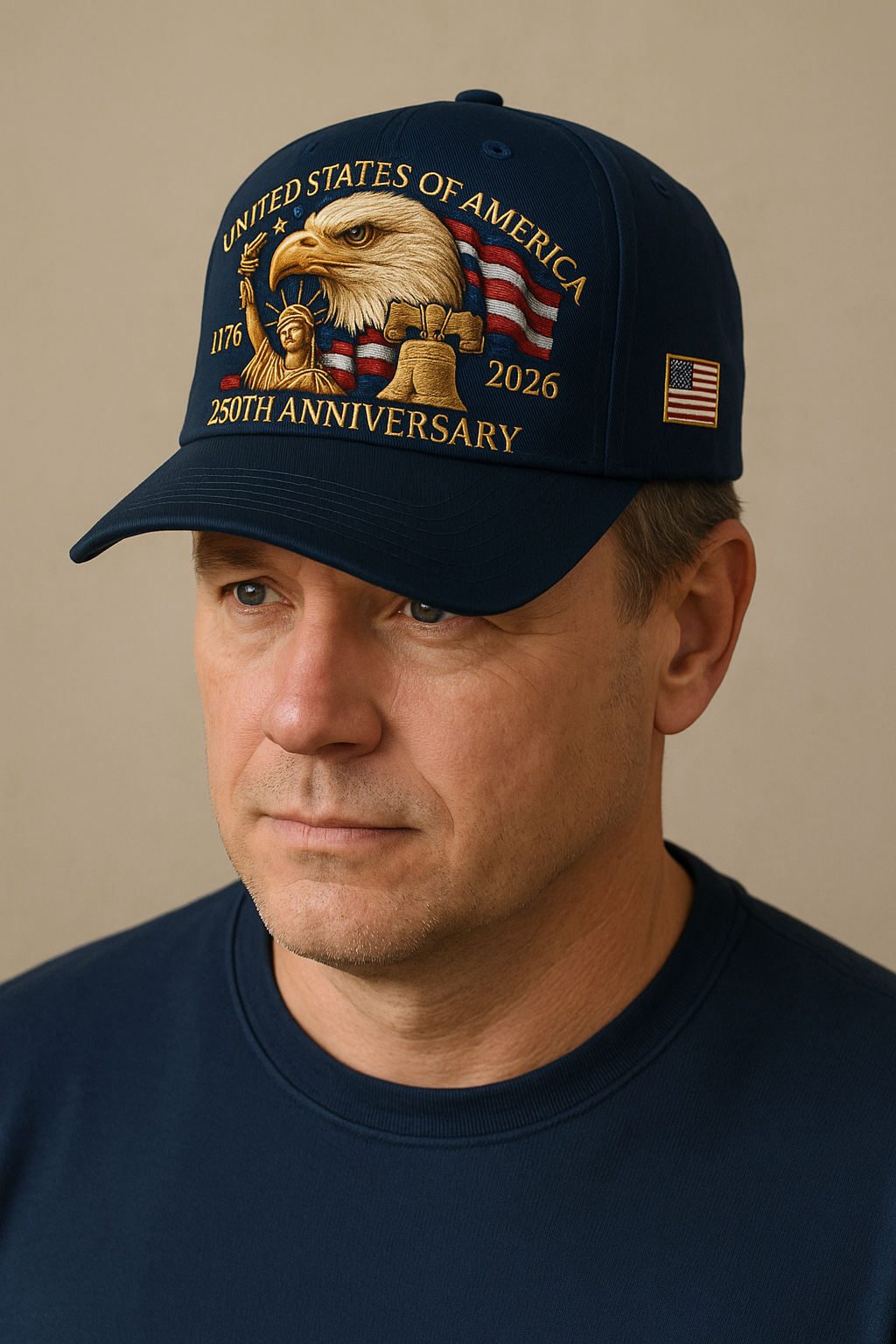 Baseball cap for the 250th anniversary of the United States