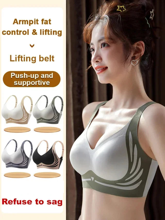 Super Gather Wireless Support Push-up Bra