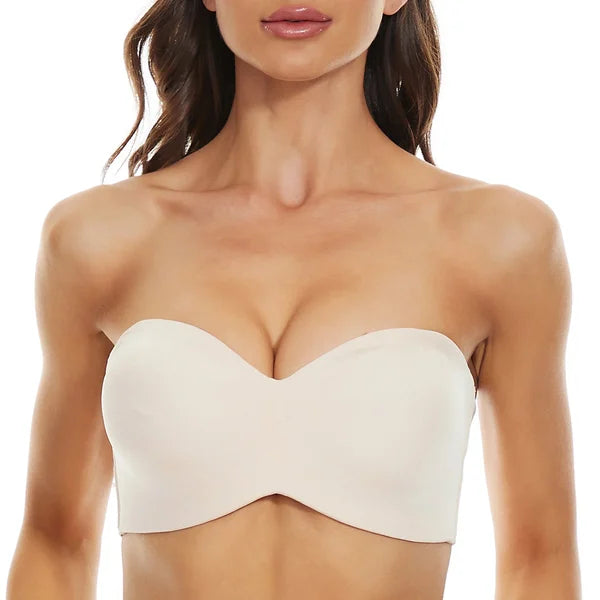 Full Support Seamless Strapless Convertible Bandeau Bra