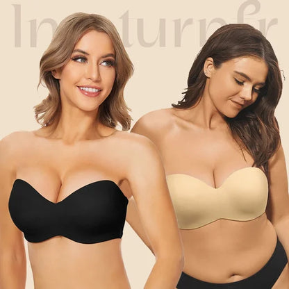 Full Support Seamless Strapless Convertible Bandeau Bra