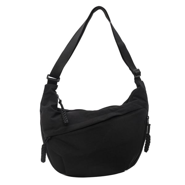 👜Women's Fashion Plain Color Nylon Crossbody Hobo Bag