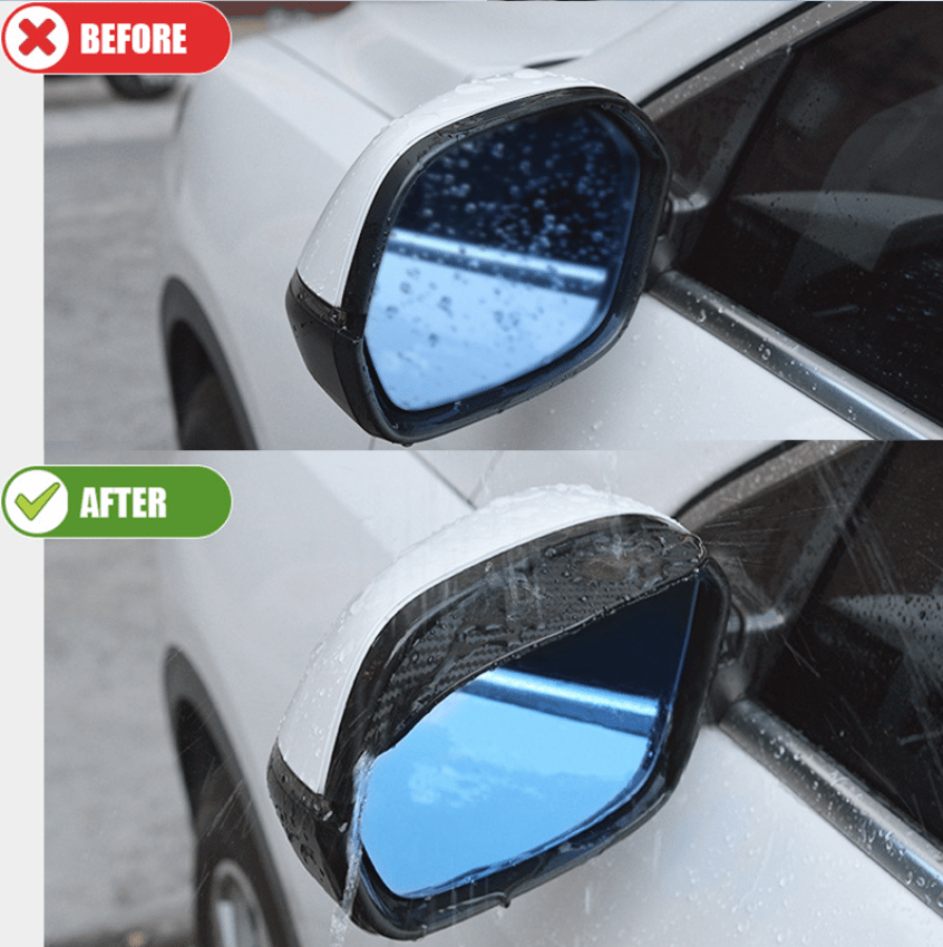 Car Rear View Mirror Rain Eyebrow Visor