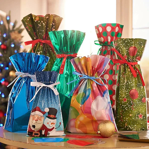 Drawstring Christmas Gift Bags