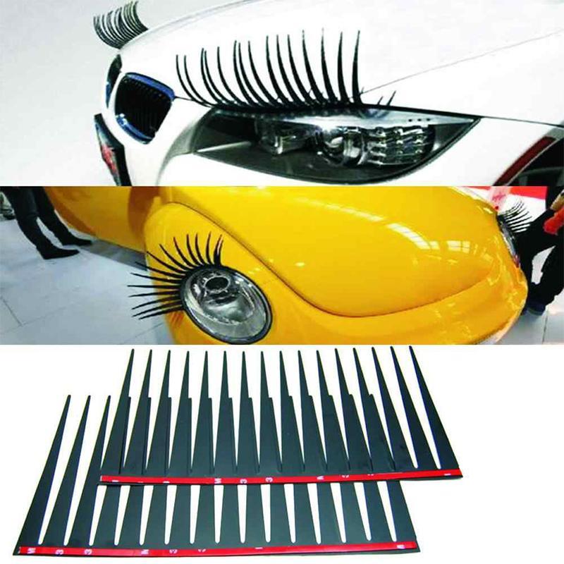 Funny Eyelash Sticker Auto head Lamp Decoration Decals
