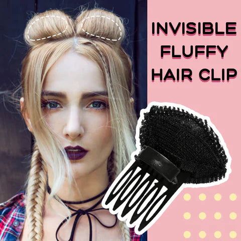 Invisible fluffy hair clip