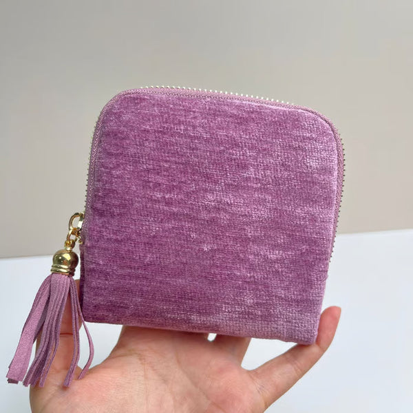 Small Travel Jewelry Organizer Pouch with 6 Compartments
