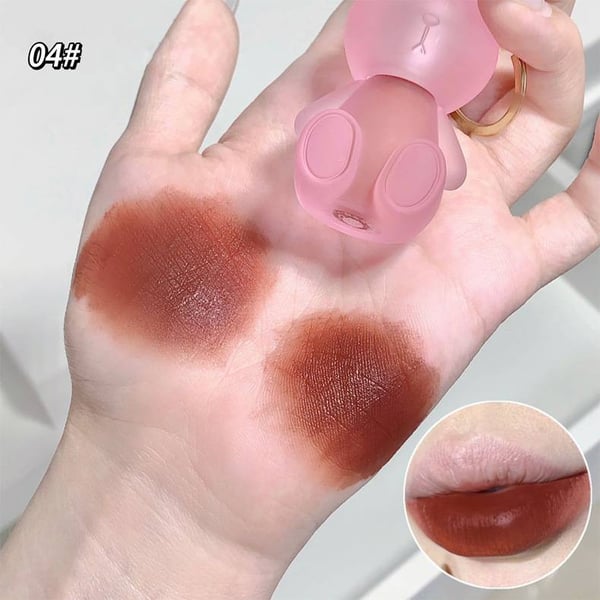 ✨2-in-1 Keychain Lip Glaze – Adorable Bunny Design for On-the-Go! 🐰
