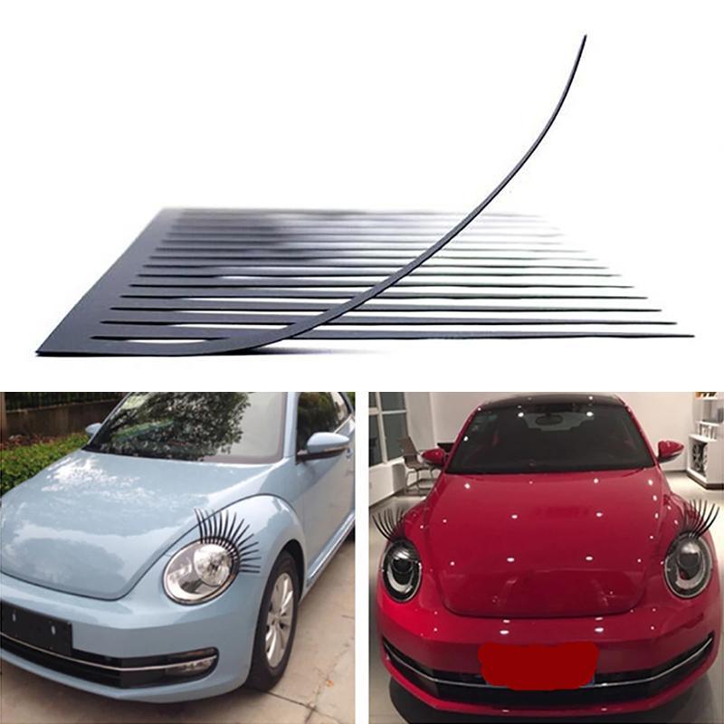 Funny Eyelash Sticker Auto head Lamp Decoration Decals