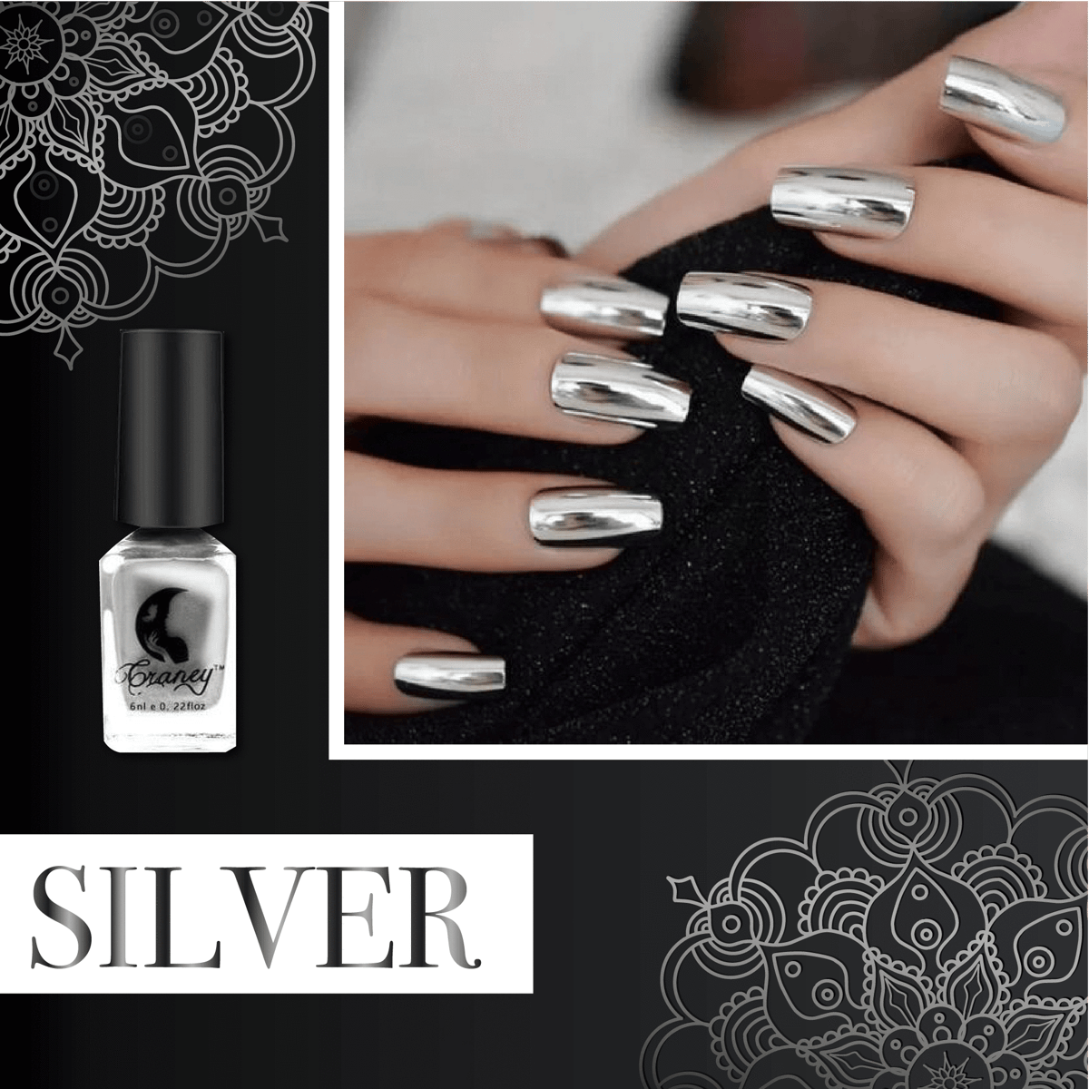 Metallic Mirror Finish Glass Nail Polish