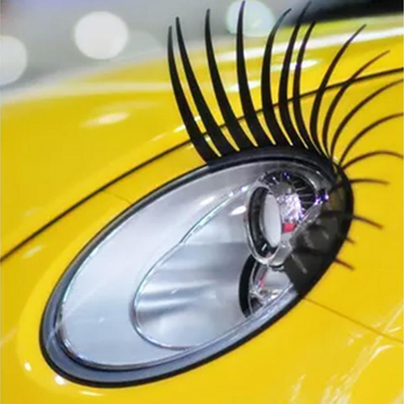 Funny Eyelash Sticker Auto head Lamp Decoration Decals