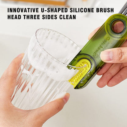 3 in 1 Multifunctional Cup Lid Gap Cleaning Brush