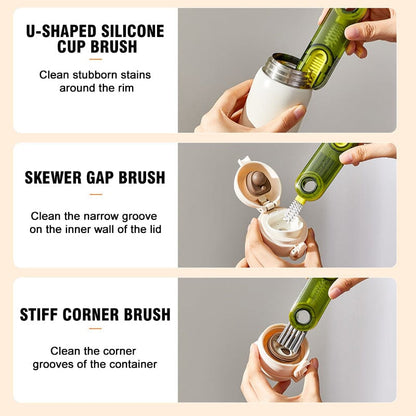 3 in 1 Multifunctional Cup Lid Gap Cleaning Brush