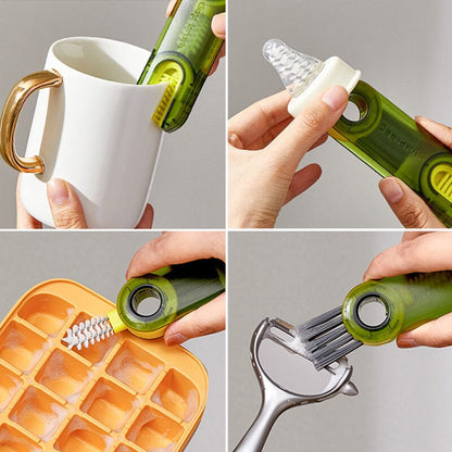 3 in 1 Cleaning Brush Multifunctional Bottle Gap Cleaner Brush