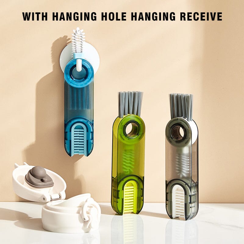 3 in 1 Multifunctional Cup Lid Gap Cleaning Brush