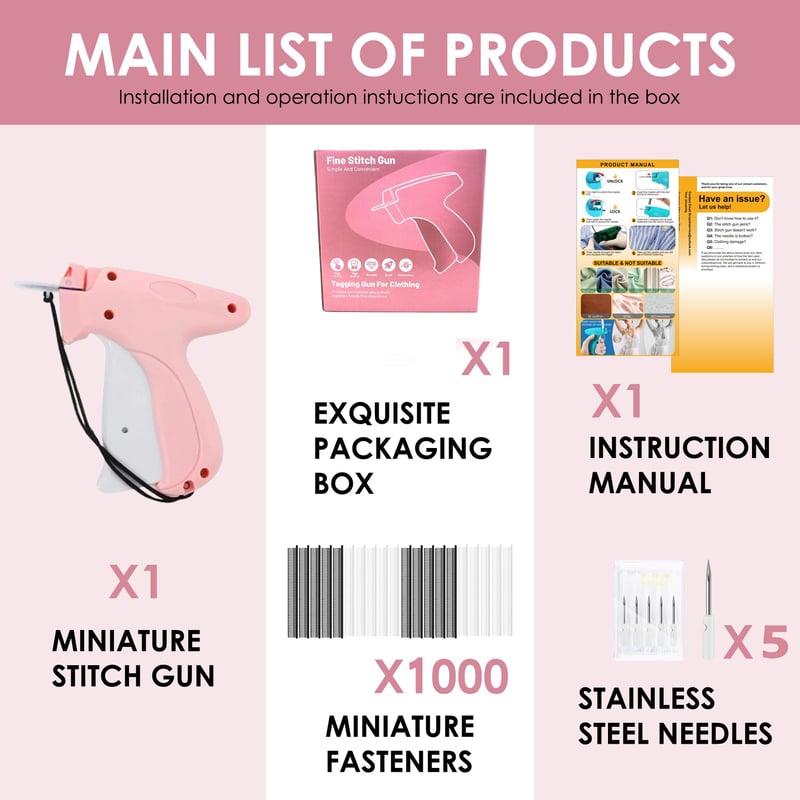 👍🏻Handheld Stitch Tag Gun Quick Clothing Fixer