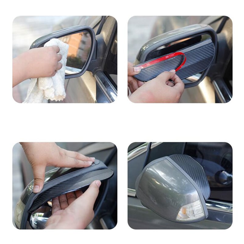 Car Rear View Mirror Rain Eyebrow Visor
