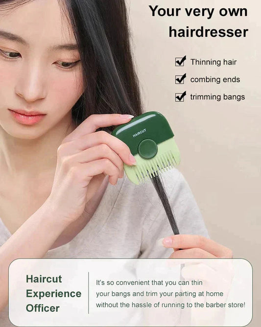 Portable 2-in-1 Bangs Comb Hair Trimmer 💥