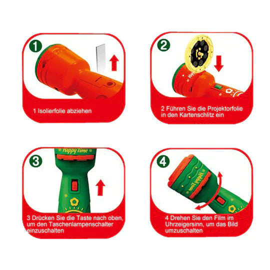 Christmas projection flashlight