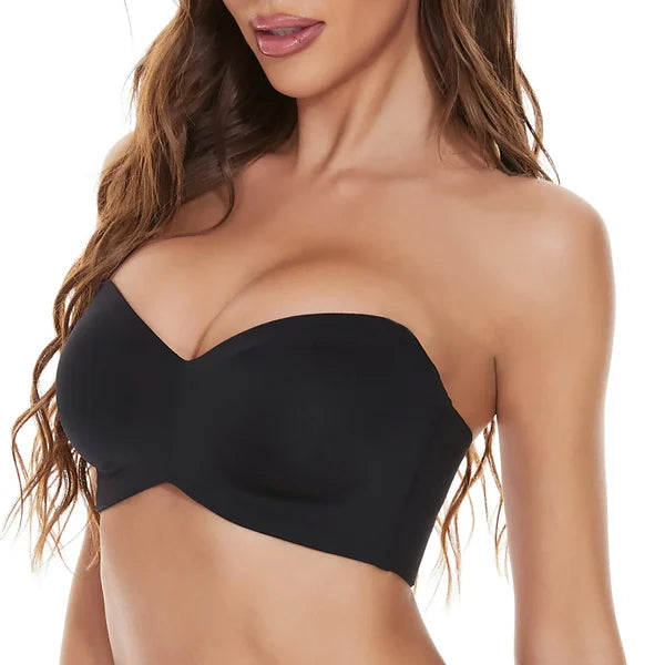 Full Support Seamless Strapless Convertible Bandeau Bra