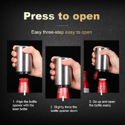 ⏰Stainless steel automatic bottle opener