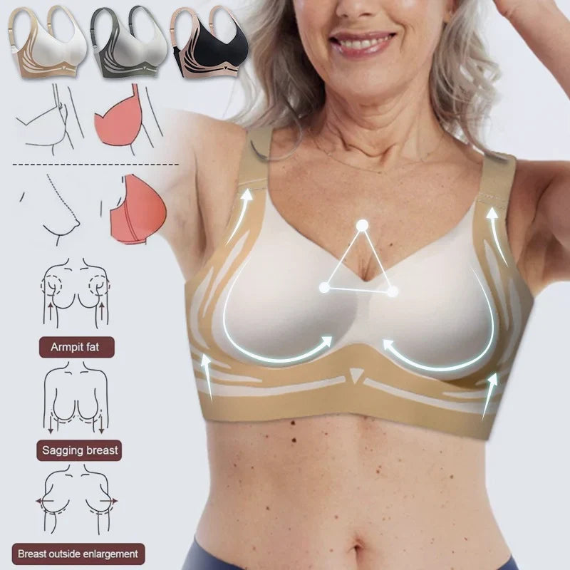 Super Gather Wireless Support Push-up Bra