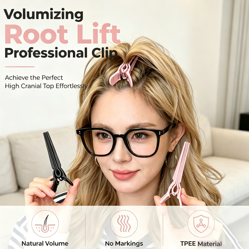 Hairline volume clip for high hair