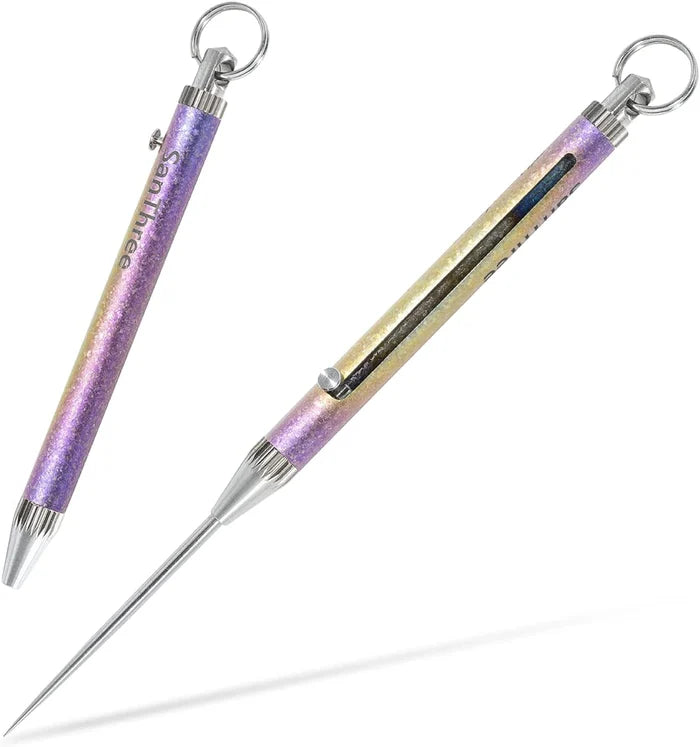 Multi-Functional Titanium Alloy Retractable Toothpick