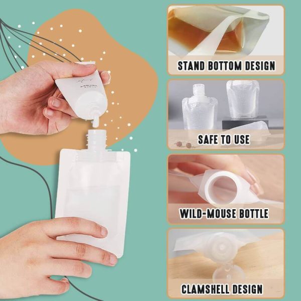 Portable Fluid Packing Bags 10 Pcs