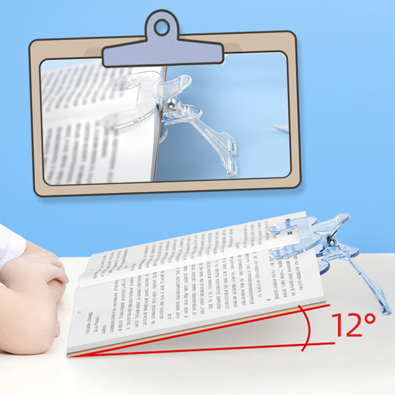 12°Multifunctional & Portable Clear Book Page Clamp