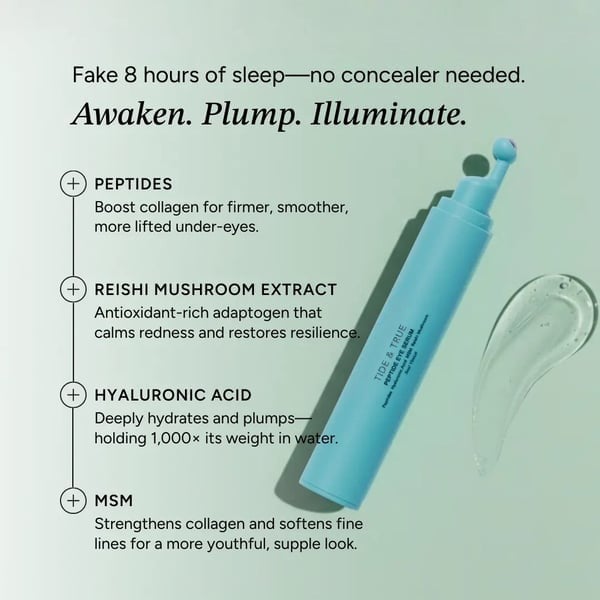 Eye Serum - Cooling Rollerball Under Eye Serum for Puffiness Dark Circles