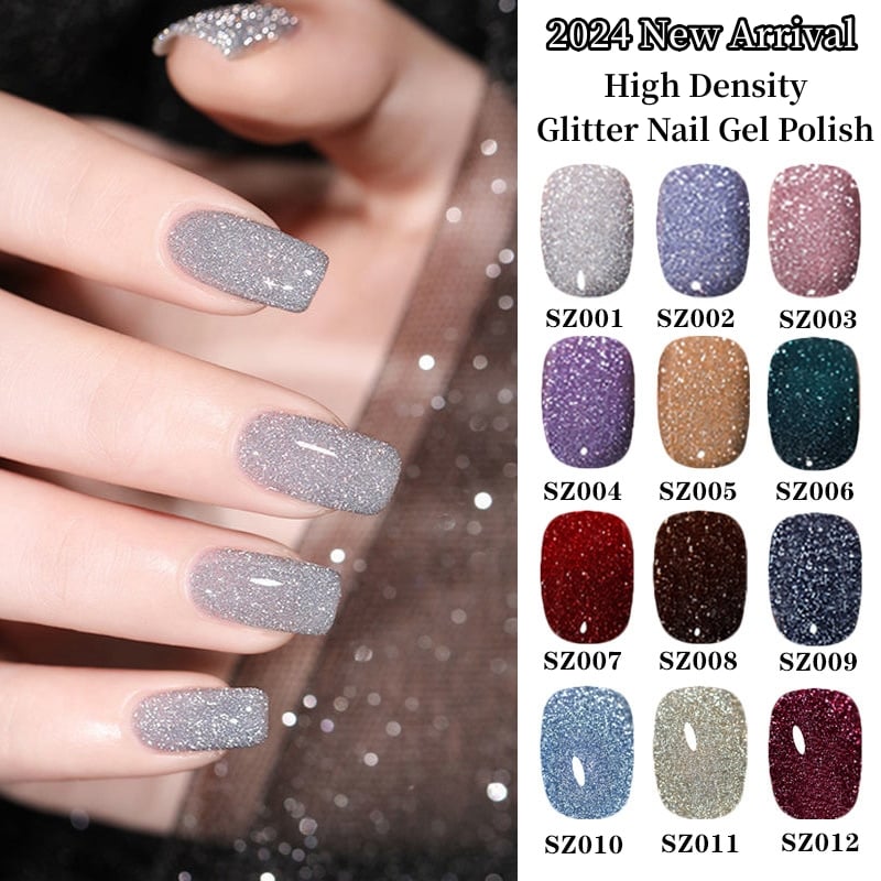 New Arrival💥High Density Glitter Nail Gel Polish