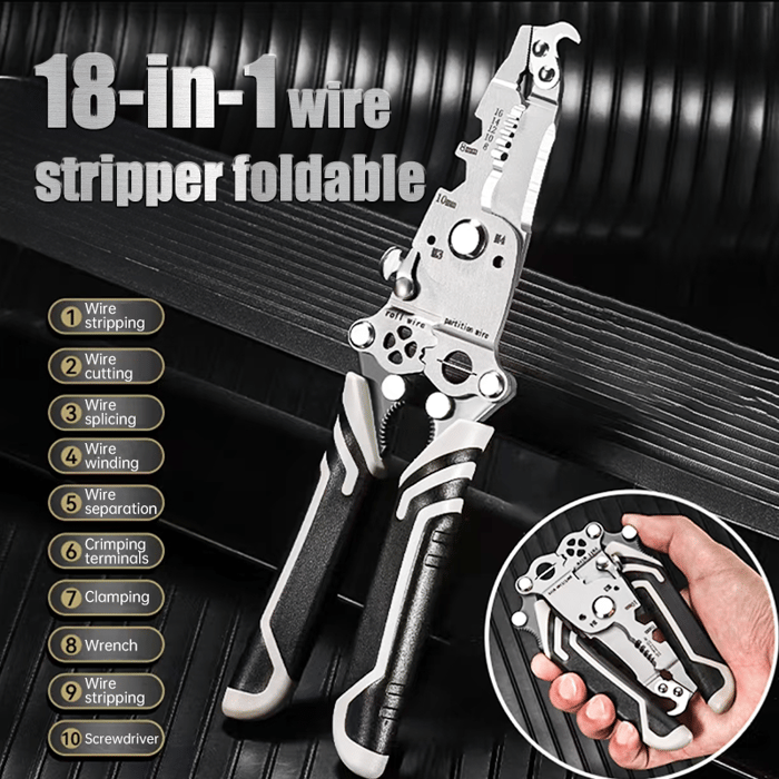 💥Multifunctional folding wire stripper-professional tool