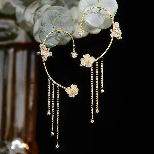 💐Butterfly Tassel Style Zircon Earrings | Perfect Gift 🎁