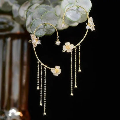 💐Butterfly Tassel Style Zircon Earrings | Perfect Gift 🎁