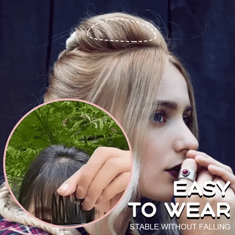 Invisible fluffy hair clip