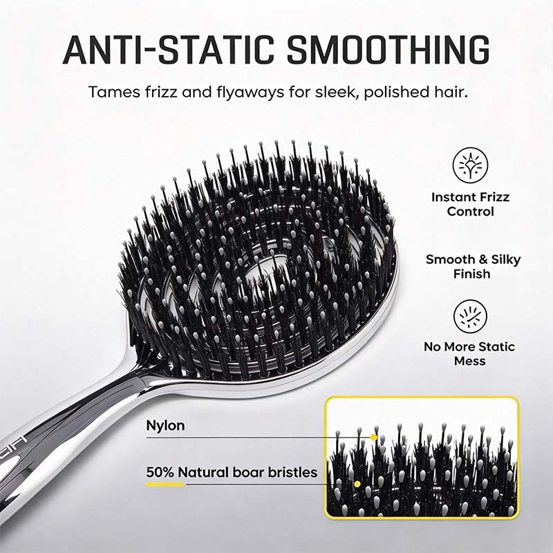 🔥Anti-Static Hollow Round Brush