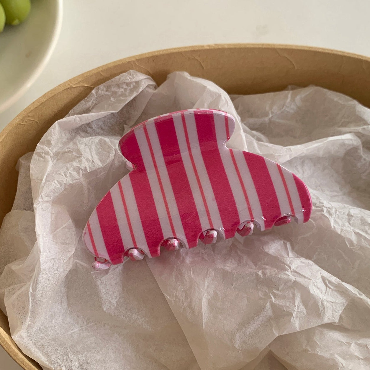 Colorful Striped Hair Claw