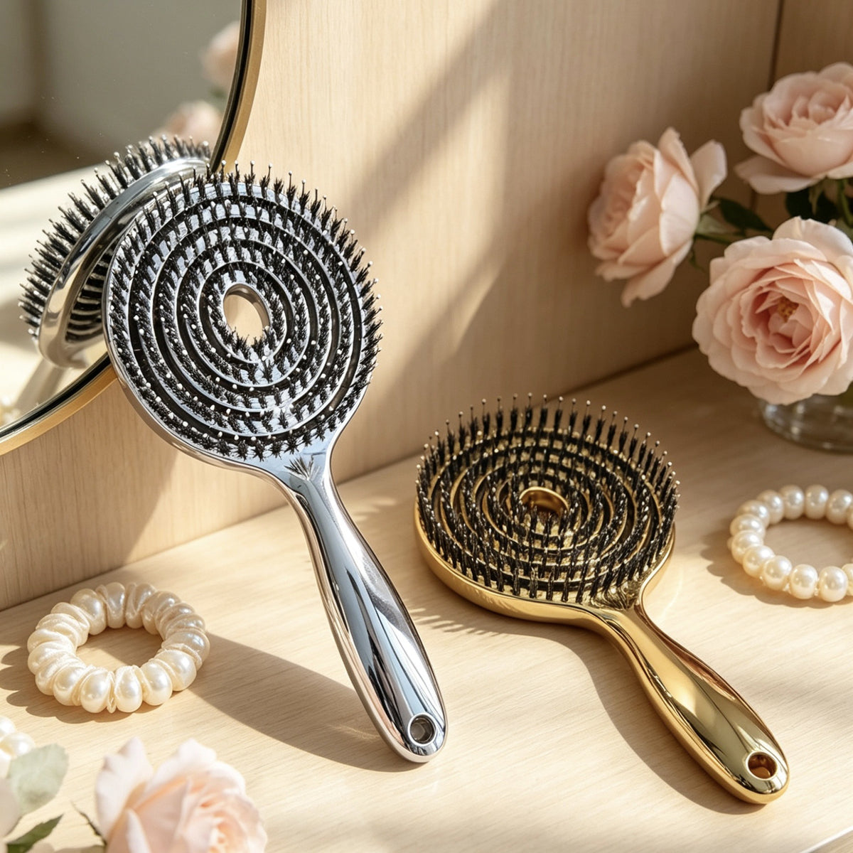 🔥Anti-Static Hollow Round Brush