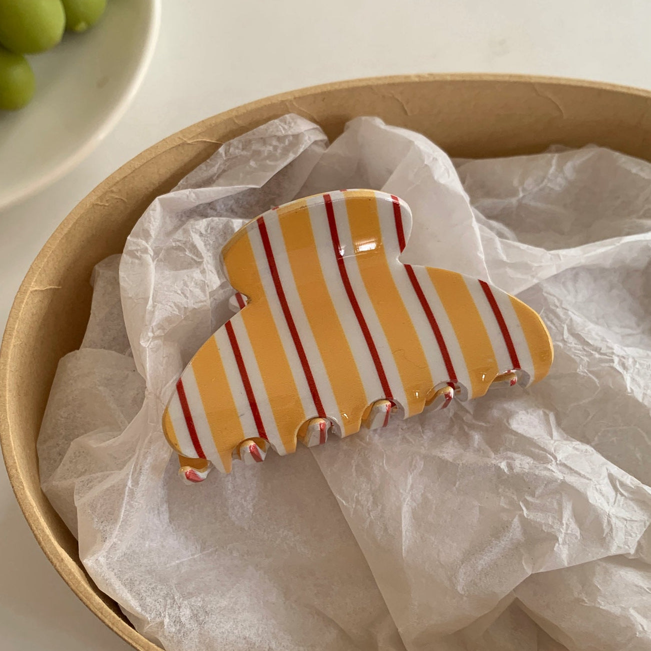 Colorful Striped Hair Claw