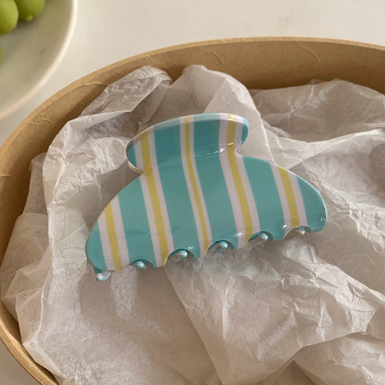 Colorful Striped Hair Claw