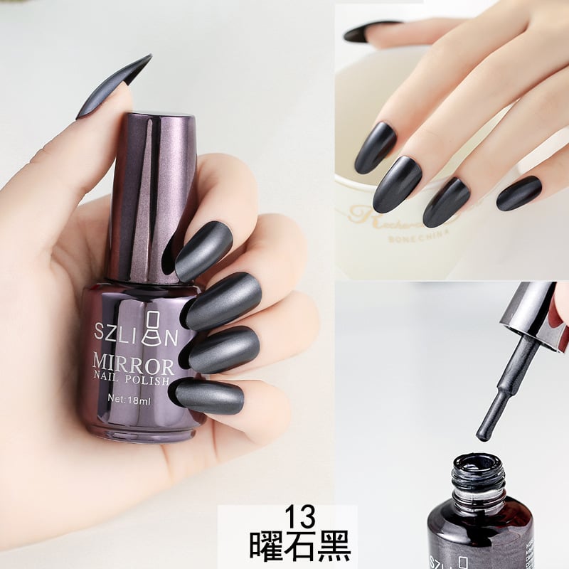 Metallic Mirror Finish Glass Nail Polish