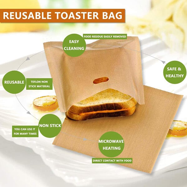 Reuse Non Stick Toaster Bag - Microwave Heating Pastry Tools