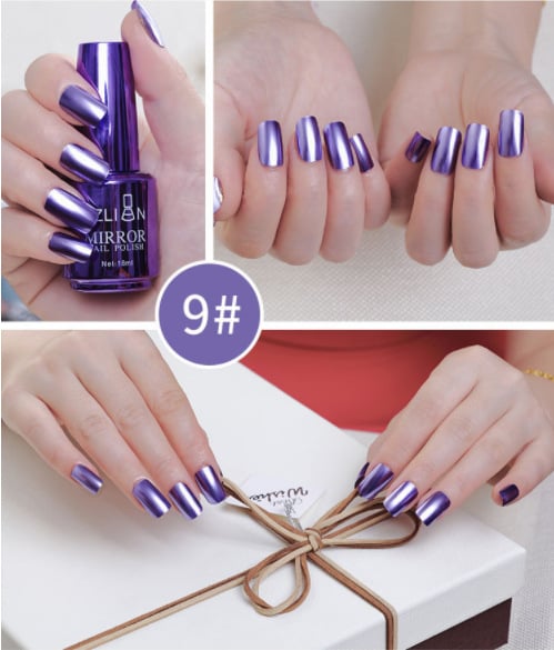Metallic Mirror Finish Glass Nail Polish
