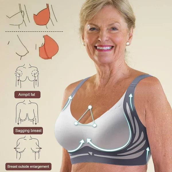 Super Gather Wireless Support Push-up Bra