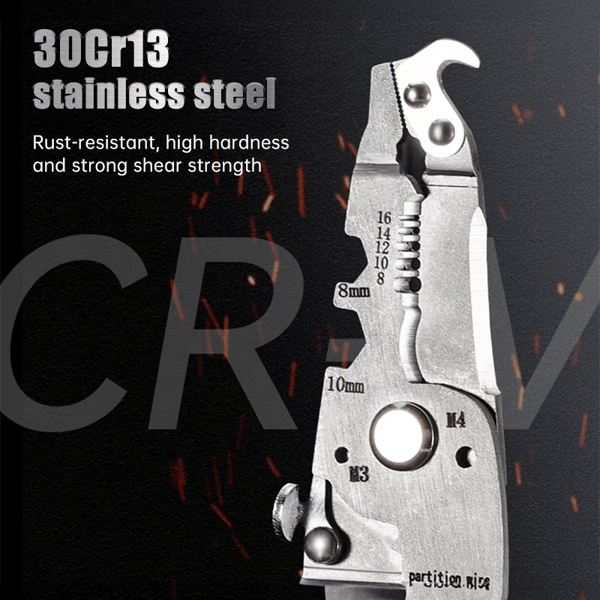 💥Multifunctional folding wire stripper-professional tool