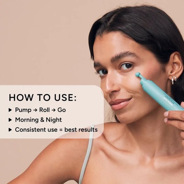 Eye Serum - Cooling Rollerball Under Eye Serum for Puffiness Dark Circles